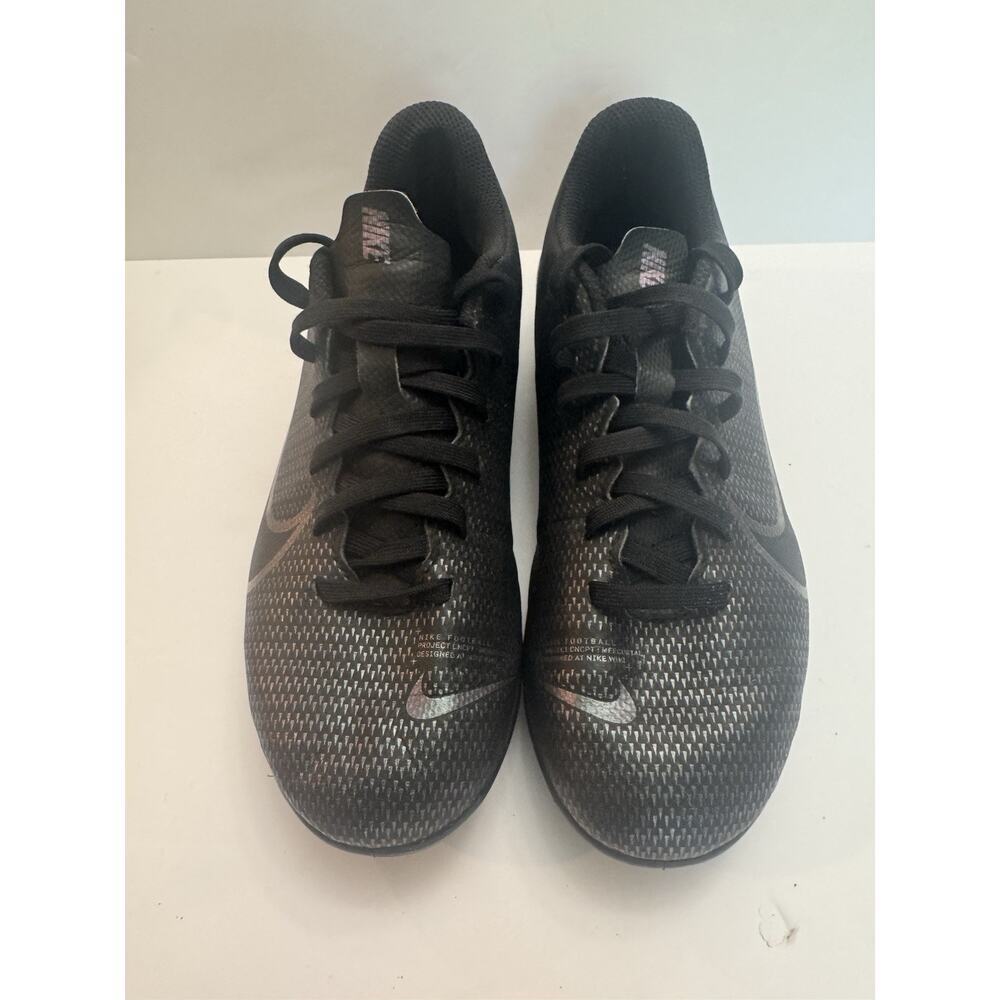 Nike Mercurial Vapor 13 Club FG/MG Soccer Cleats Black Youth Size 3Y